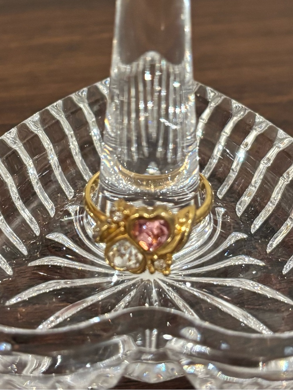 Vintage Avon Two Hearts Ring